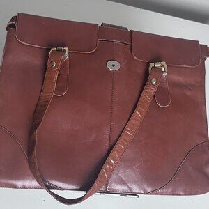 Vintage Handbag with Gold Detail and Coin Purse